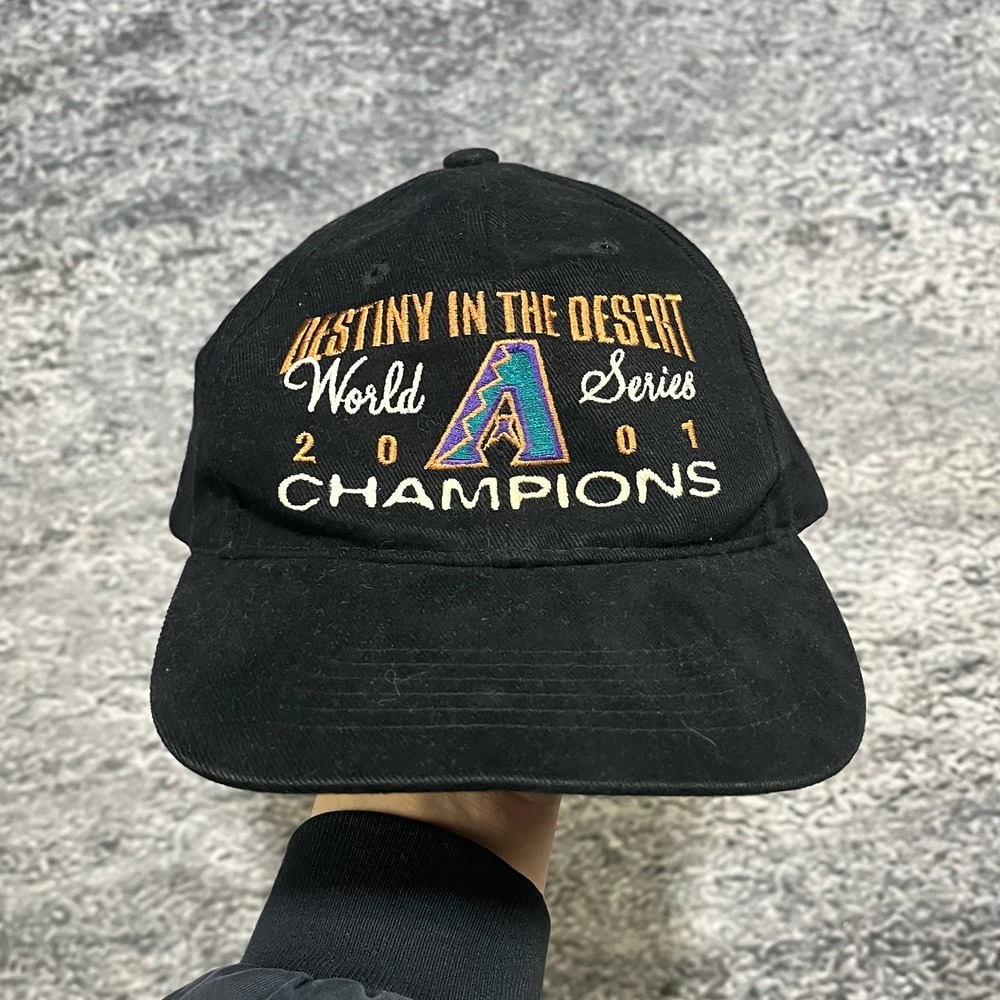 VTG Arizona Diamondbacks 2001 World Series Hat Snap Back Black Headmaster Inc
